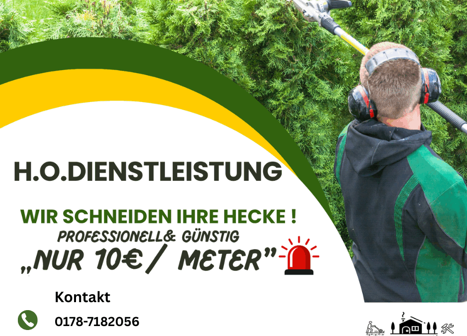 Heckenrückschnitt: Wie Sie mit Profi-Unterstützung Ihr Grün optimal pflegen