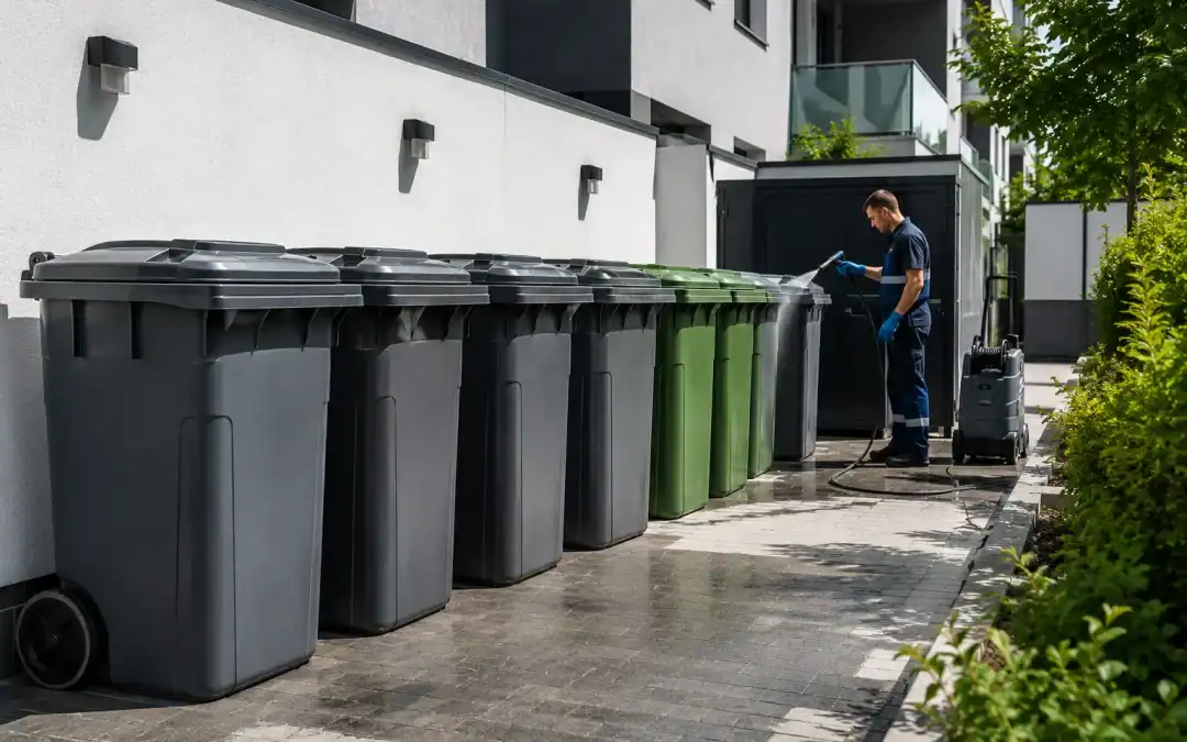 Mülltonnenservice im Mehrfamilienhaus: Professionelle Reinigung, Wartung und Hygiene im Müllplatz
